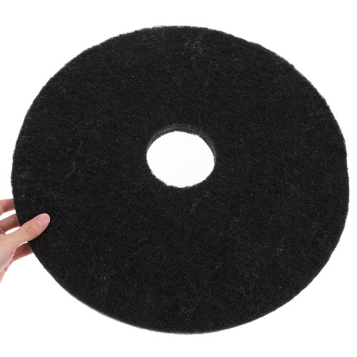 Schwarzes Stoff-Bodenpolierpad 43,2 cm 2