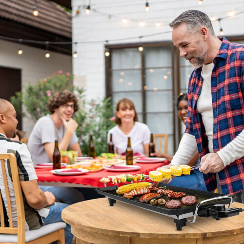 Ηλεκτρική πλάκα ψησίματος BBQ – Αντικολλητική, 5 ρυθμίσεις θερμότητας, 2