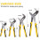 Groove Joint Pliers Set Bi-Material Handles 4-Pc 6