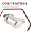 Automatic Quick Bleeder G1/2 Brass Bleed Valve Bleeder External Thread Pressure Relief Valve for Water Heating HVAC 5
