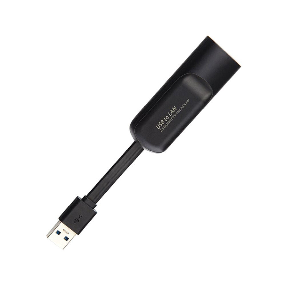 Usb Wired Ethernet Adapter Usb3.0 2500Mbps Usb Type To Rj45 Network Card Internet Usb Lan For Desktops Laptop Black 6033966990508