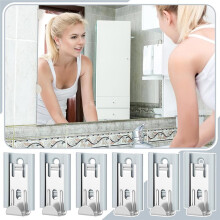 Hochbelastbares, Verstellbares Spiegelclip-Set Zur Wandmontage, 8er-Pack, 2 X 1,3 Zoll