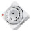 Mechanical Timer Socket for Seasonal Lighting, 24-Hour Analog Control with 96 /Off Programs EU Plug 6