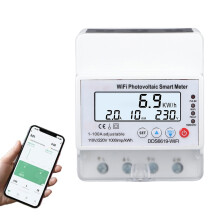 DDS6619 WIFI 110V-220V 1-100A, compteur PV intelligent avec minuterie pour la surveillance solaire