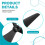 Hélice de Nylon de 3 Pás, 10x4,8x3 CCW, de 10 Polegadas para Drones Multirotores de Aeromodelismo. 5