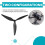 Hélice de Nylon de 3 Pás, 10x4,8x3 CW, de 10 Polegadas para Drones Multirrotores de Aeromodelismo. 4