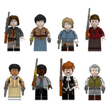 8pcs Red Dead Redemption Building Blocks Anime Minifigures Toy
