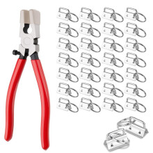 70pcs Key Fob Hardware Set 1 Inch, Key Chain Hardware with Key Fob Pliers, Keychain Making Supplies Kit for Diy Keychain