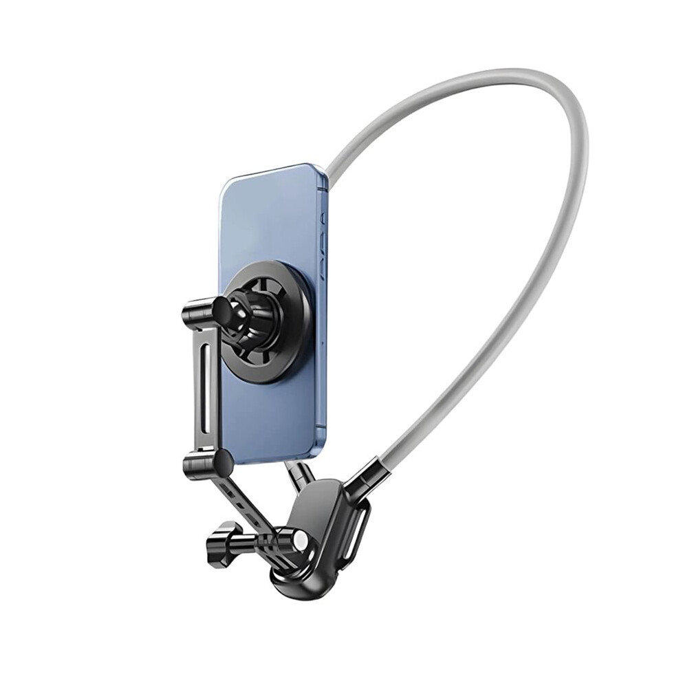 Pliable Neck Mount Phone Stand Everyone Devices Firm Hold Plan Travel Friendly Thin Adjustable Neck Phone Mount 6032865943769