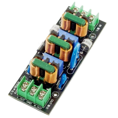 8A EMI Electromagnetic Interference Power Filter Filtering Pulse Surge  Protection Common Mode