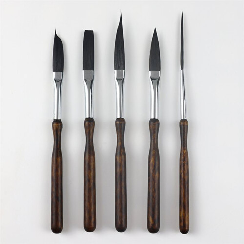 5 Pcs Pinstriping Brush Set for Professional Art and Detailing, High Performance Script Liner and Scroll Brushes 1