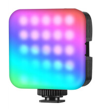 Magnetic RGB Camera Light, 360 Full Color Small LED Panel Video Light Portable Recording Photography Selfie Lighting