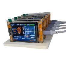 5X 1061KH/S NMMiner NerdMiner+5 Slots Base Upgraded Harshrate Bitcoin Crypto Solo Miner 2.8 Inch Display Home BTC
