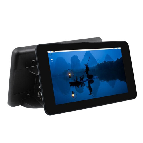 For Raspberry Pi 7 Inch  1024x600 Display IPS Capacitive Touch Screen with Case for Raspberry Pi 5