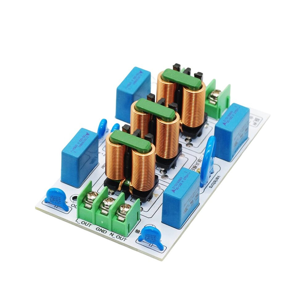 New Ac 110V 220V Emi Emc Filter Audio Power Supply Purifier Surge Overvoltage Emc Electromagnetic Interference 15A 4713328552903