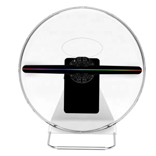 3D LED Hologram Fan Projector 30cm Advertising Display with Protective Cover, WiFi APP Control, Programmable EU Plug 1