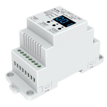 For Led DMX to Triac Dimmer 2CHx1.5A AC Phase-Cut for DMX Dimmer DIN Rail 2CH Output DMX512 LED Dimmer Controller