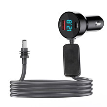 3 in 1 Car Charger for Starlink Dual USB Car Charger 12V-24V Cable Digital Voltmeter Waterproof ExtensionCable 9.8ft