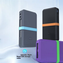 SIKAI CASE for UGREEN 145W 25000mAh PowerBank Anti-Slip Shockproof Protective Cover Full Port Access Button Protection Black,