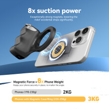 Telesin Magnetic Phone Camera Hand Grip Phone Holder Aid Remote Control Handle for Phone