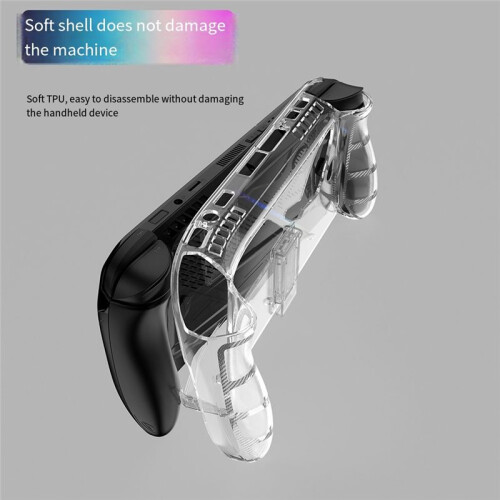 Clear Case with Stand for   Ally, Shockproof Anti-Scratch TPU Soft Protective Grip Cover for Ally X Console 1