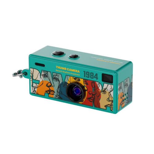 Câmera de Ação  de Chaveiro 1080P HD com Tela de 0,96 Polegadas, Suporte para Vídeo e Fotos D