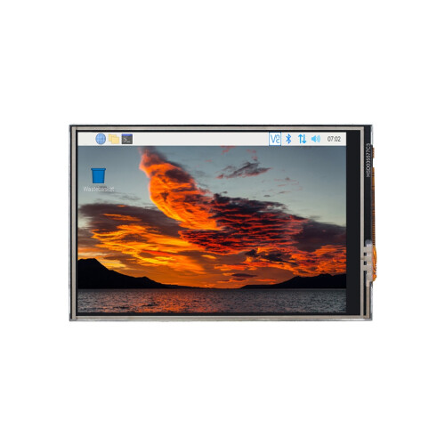 3.5 Inch Touch Screen for Raspberry Pi 480x320 TFT LCD SPI Interface 50 FPS Module with for RPi5 Metal Case 1