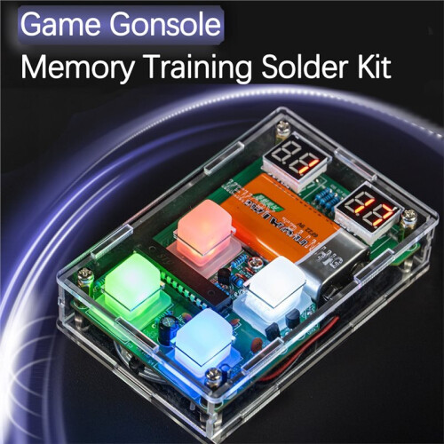 DIY Memory Training Game Console Electronic Soldering Kit Teaching Practical Training Exercises Circuit Board Loose Part 1