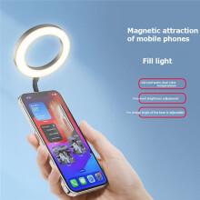 VLOGLITE Fill Light for LED Phone Light Attachment Selfie Ring Light Brightness Adjustable for Smartphone Vlogs