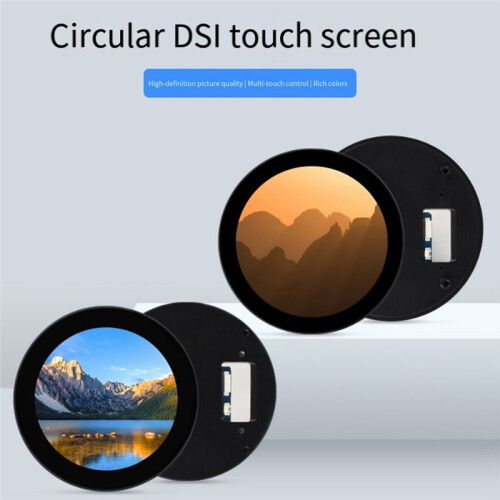 4inch  Round Capacitive Touch Display, 720 X 720 Resolution, IPS Display Panel, 10-Point Touch 2
