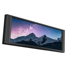 TROFEO VISION LCD 6.86-Inch Full-Color Display USB  Case Secondary Screen 1280x480 Resolution Magnetic Design Black