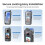 AMAGISN Quick-Release Plastic Cage for  X4 Air, Drop-Proof Camera Expansion Protection Frame for Aciton Camera Black 7