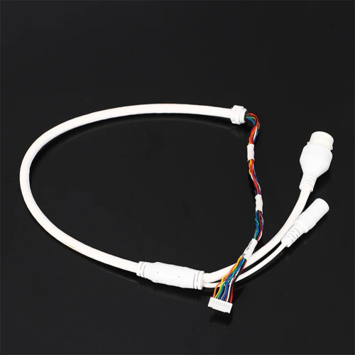 2Pcs Ethernet Lan Cable PoE RJ45 Network Cable 10 Pin 10 Core for  Ip Camera 2pc 1