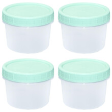 6.5 oz Reusable Plastic Storage Containers with Lids