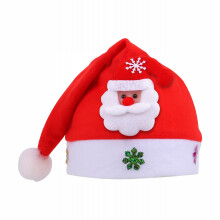 Gorro de Natal de pelúcia macia, estilo Papai Noel, para crianças e adultos.