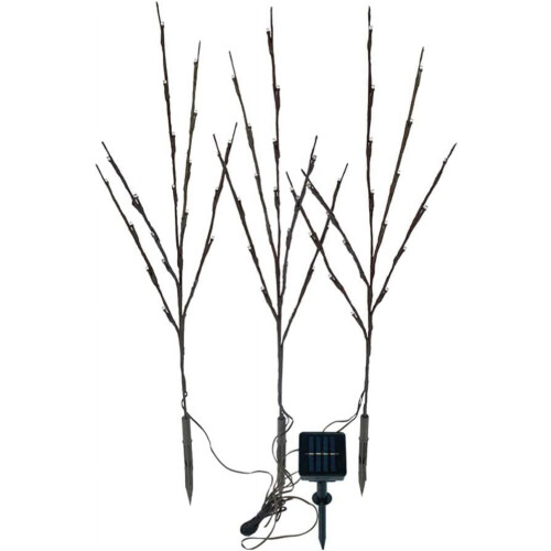 60-LED Solar Willow Branch Decor