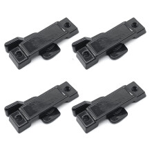 4Pieces Multipurpose Window Sash Lock Black Mounting Hole Centers Replacement With Screws for Sliding Window Use