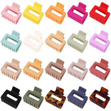 Pinzas para el cabello cuadradas mate de 2 pulgadas, 20 unidades