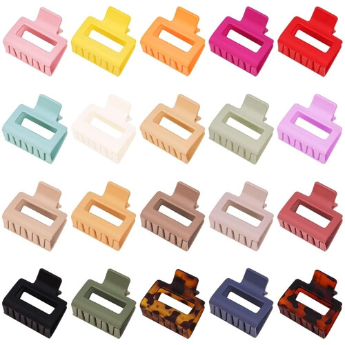 Pinces à cheveux carrées mates 5 cm (20 pièces)