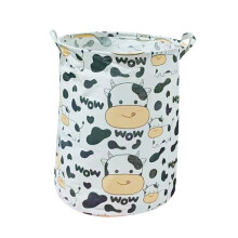Round Collapsible Fabric Storage Bin with Handles – Laundry Basket, Home/Office Organizer for Clothes, Books & Sundries