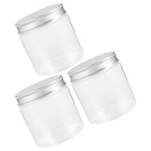 Luchtdichte, transparante glazen potjes (3 stuks)