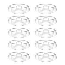 Bandejas transparentes para girar miçangas, ideais para fabricação de joias – 5 ou 10 unidades