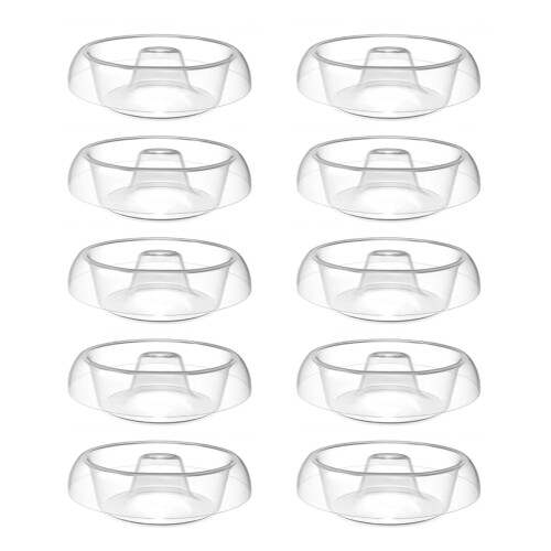 Transparente Perlendrehschalen für die Schmuckherstellung – 5 oder 10 Stück