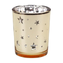 Glass Candle Holder for Christmas & Valentine's Day