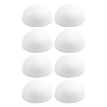Bolas de espuma de poliestireno brancas de 4 polegadas (10 cm) - Pacote com 8