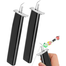 Ferramenta de 2 peças para fazer nós de miçangas em bijuterias.