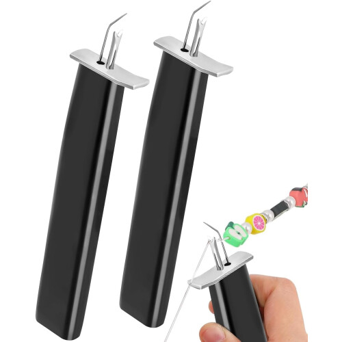 Set di 2 pezzi per annodare le perline e creare gioielli.
