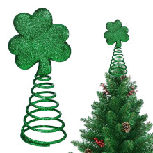 St Patrick's Day Tree Topper 6 Inch Green Irish Decoration