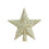 8" Star Christmas Tree Topper, Gold Silver Red or White 1