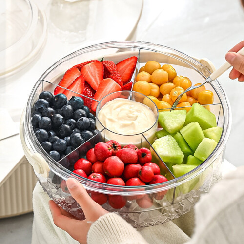 Snackbox mit 5 Fächern und Griff 2